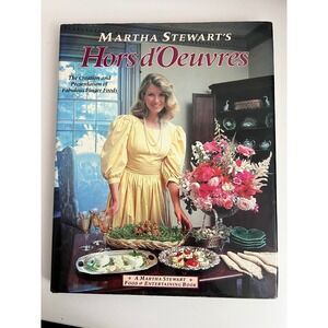 Martha Stewart's Hors d'Oeuvres Hardcover Cookbook 1984
